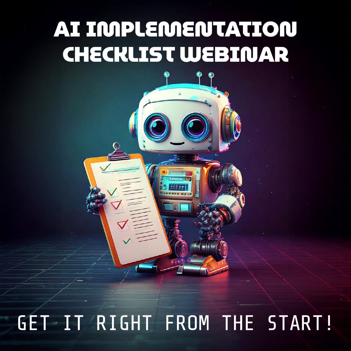 ai implementation checklist webinar thumbnail